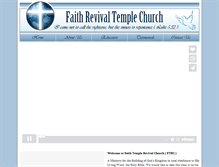 Tablet Screenshot of faithrevivaltemple.org